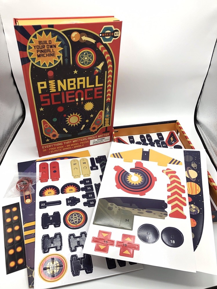 Pinball Science Maker Kit Build Your Own Machine Stem Learning Book Set Complete