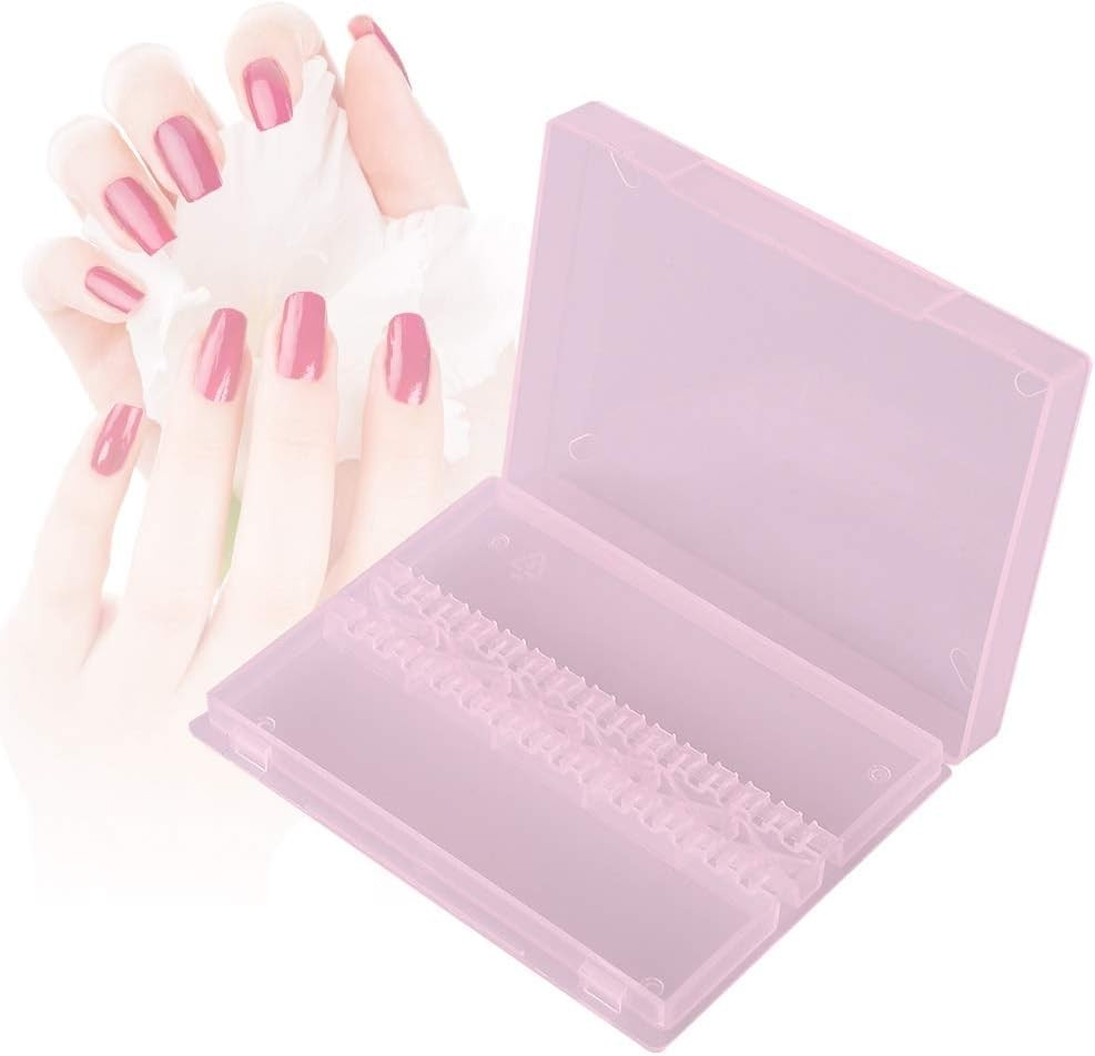 Plastic Nail Drill Box - 14 Compartment Organizer for Home & Salon