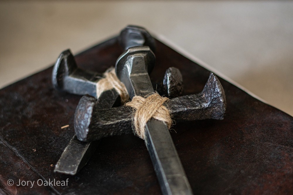 Handmade Rustic Railroad Spike Cross
