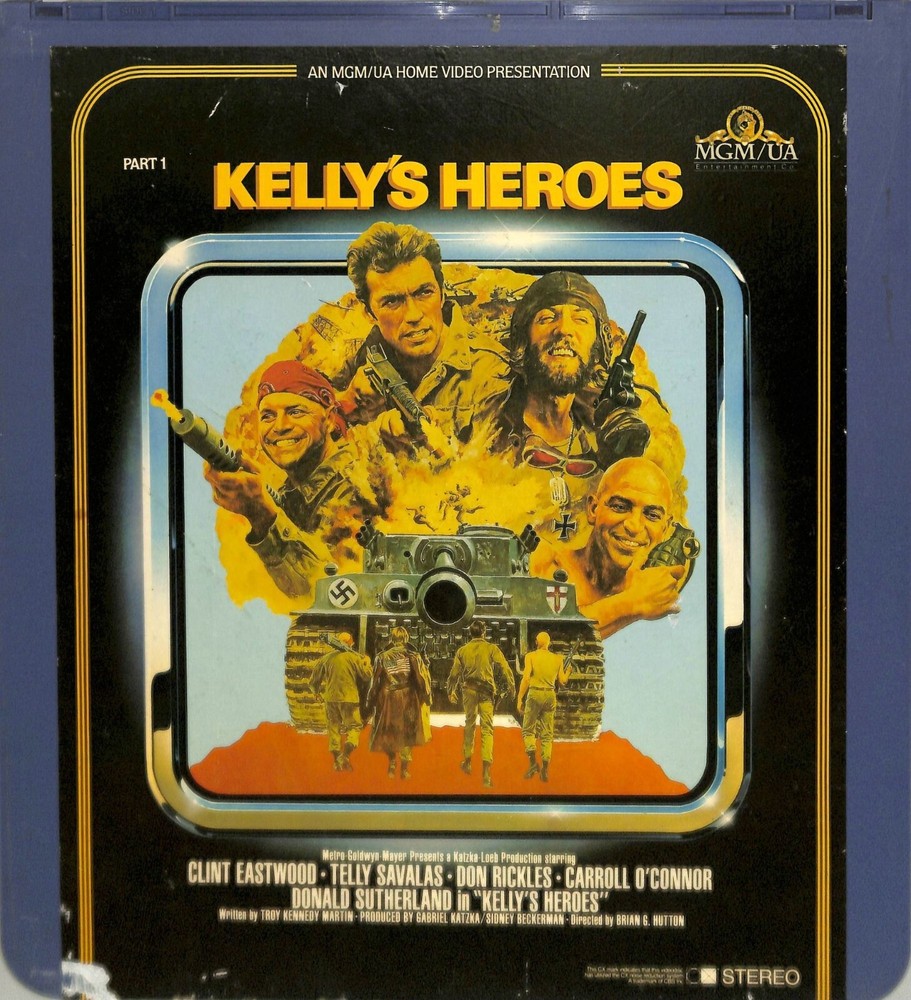 Kelly's Heroes (1970) Vintage Double CED Videodisc