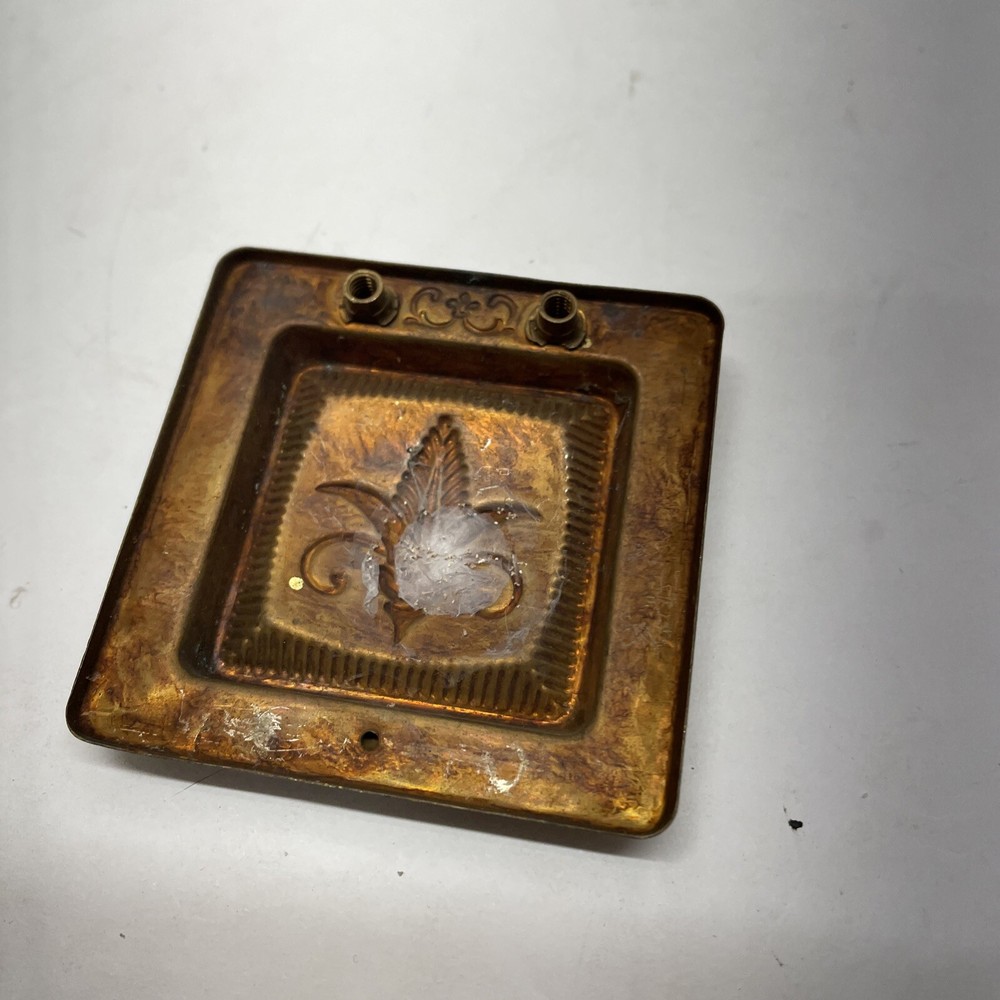 1 Vintage Solid Brass Cupboard Cabinet Door Pull Handle