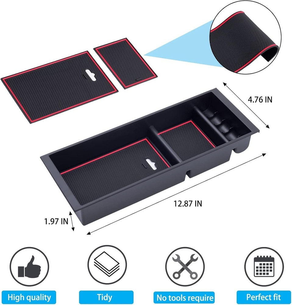 Center Console Organizer Compatible With Ford Expedition 2018-2024 Accessories.
