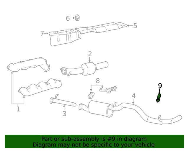 Genuine Ford Exhaust Bracket 6C3Z5260AA