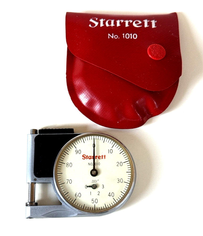 Starrett No.1010-E Pocket Dial Gage Indicator  .0005"