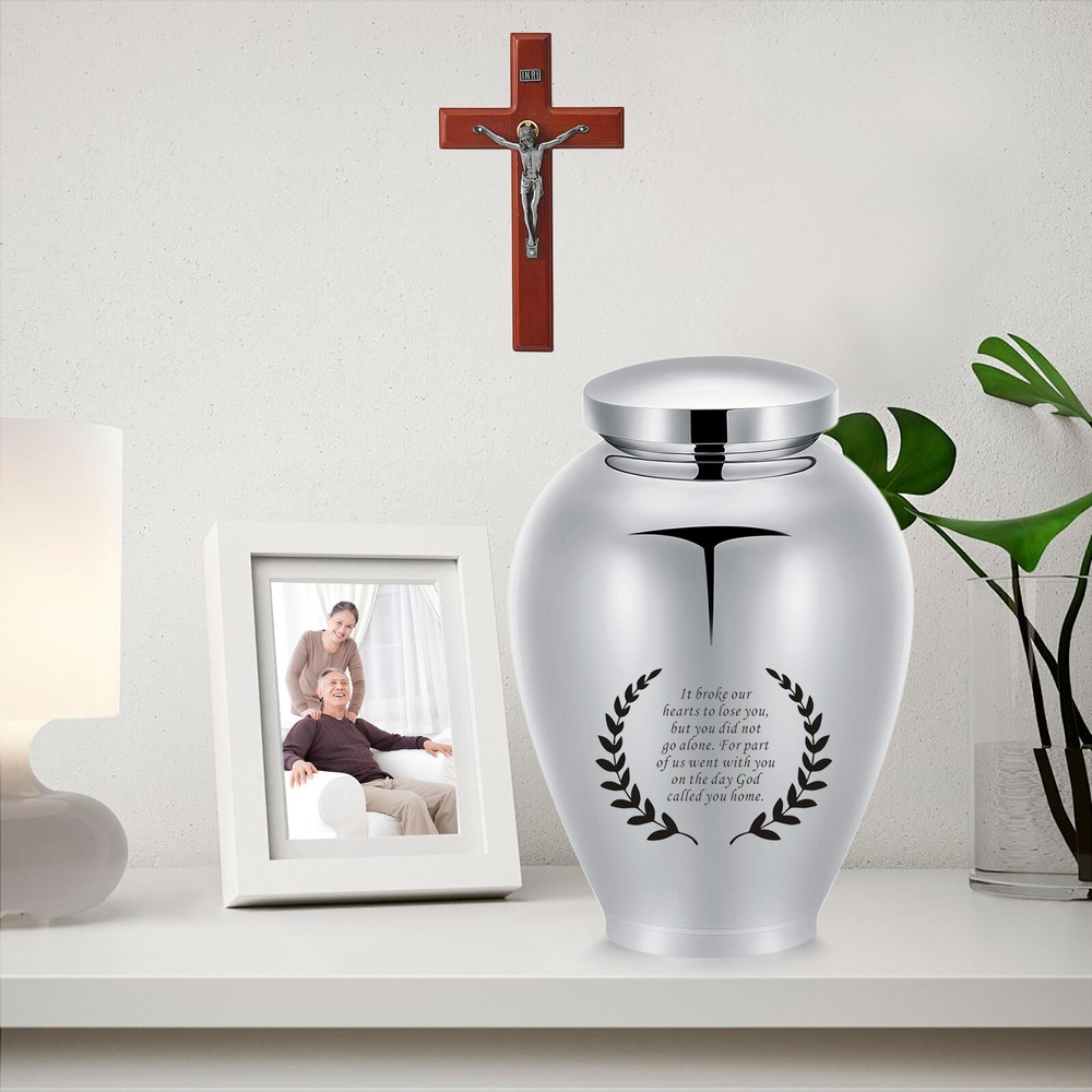 Olive Leaf Keepsake Cremation Urn Decorative Urns for Ashes Memorial Ashes Urns