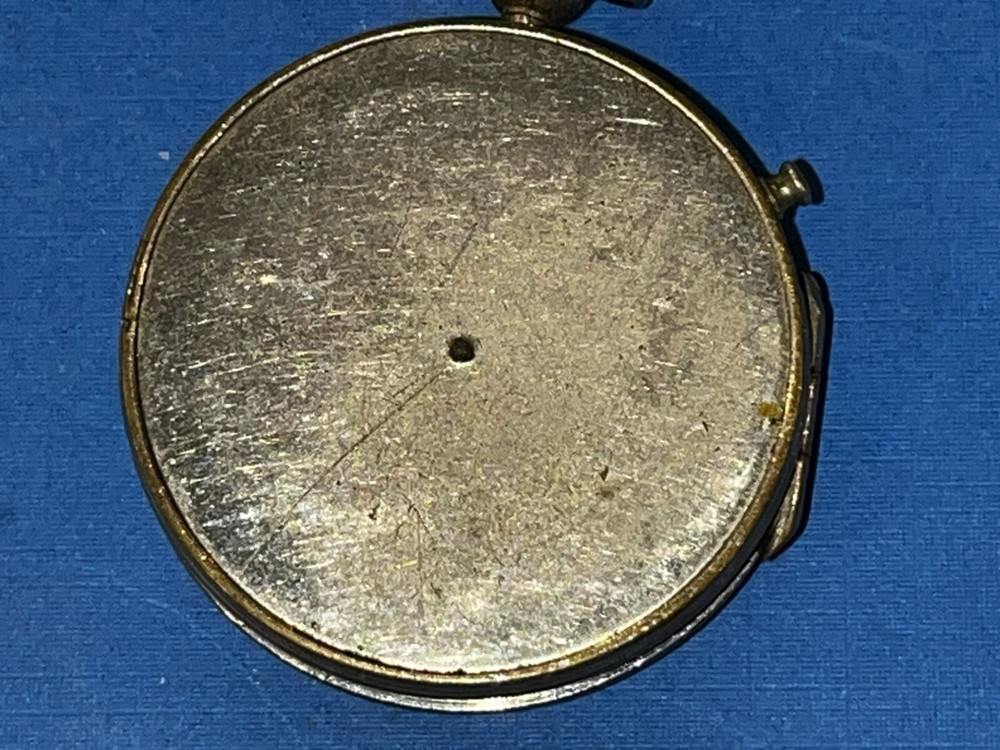 Antique Hunter Brass Cased Pocket Compass missing needle