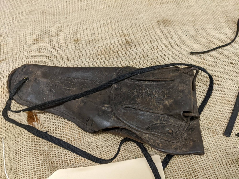 US GI leather 1911 holster M9 well used