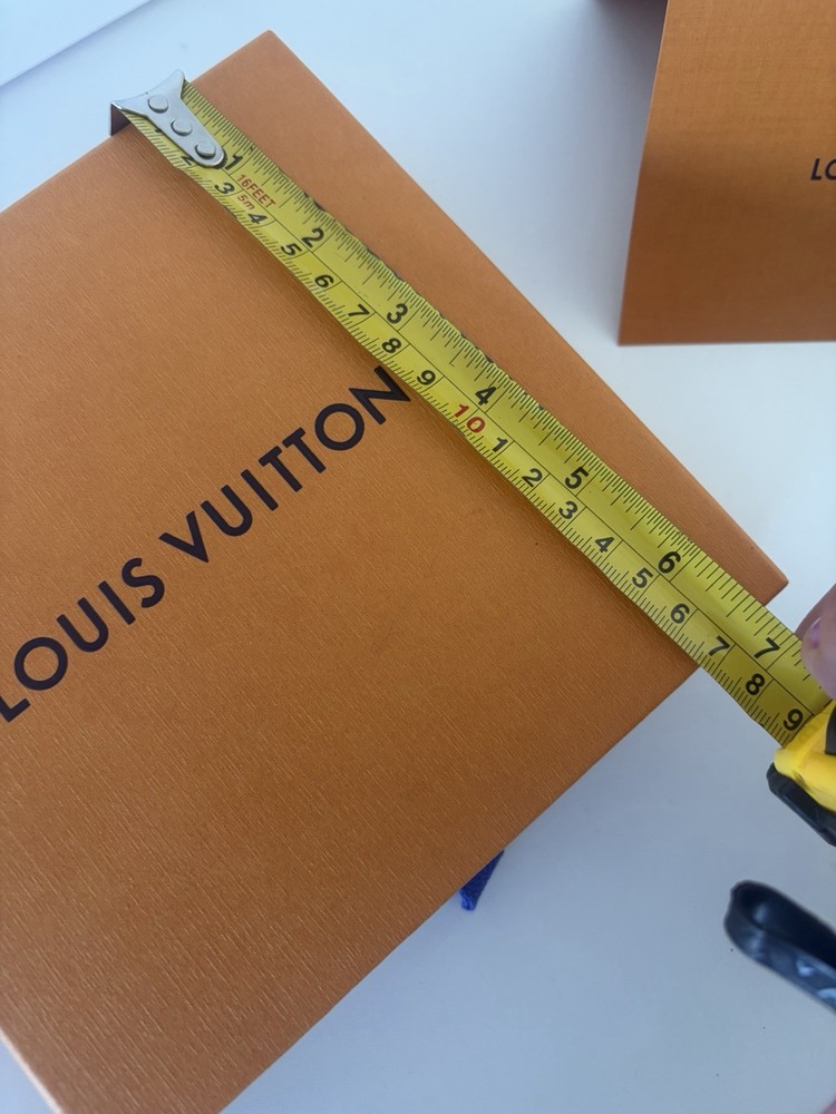 Louis Vuitton Orange Solid Rectangle Paper/Cardboard Gift Box w/ Drawer, LV Card