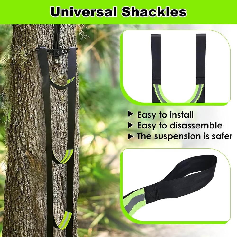 3-Step Climbing Stick Aider Heavy Duty Climbing Aider Hunting Saddle Platform