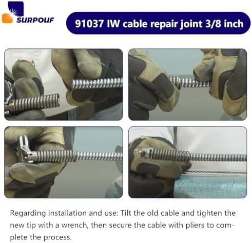 Drain Cleaning Cable Repair Coupling