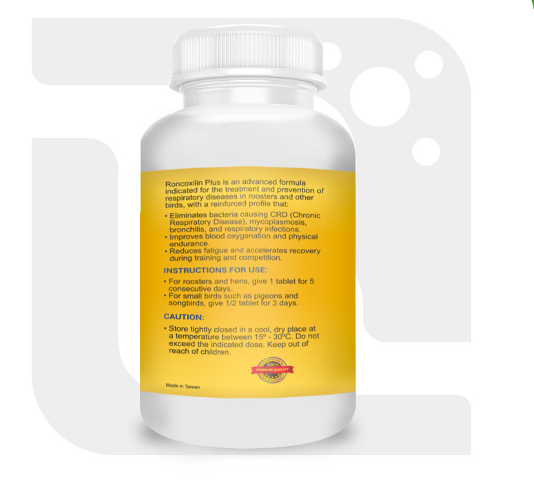 Nutri-line Roncoxilin 50 Tab For Roosters Solution for respiratory problems