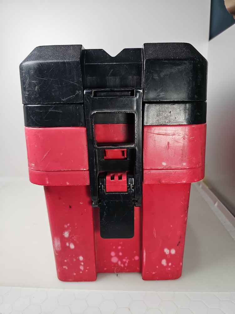 Snap-on Red Plastic Portable Multi Layer Tool Box Storage Chest Case KRW200