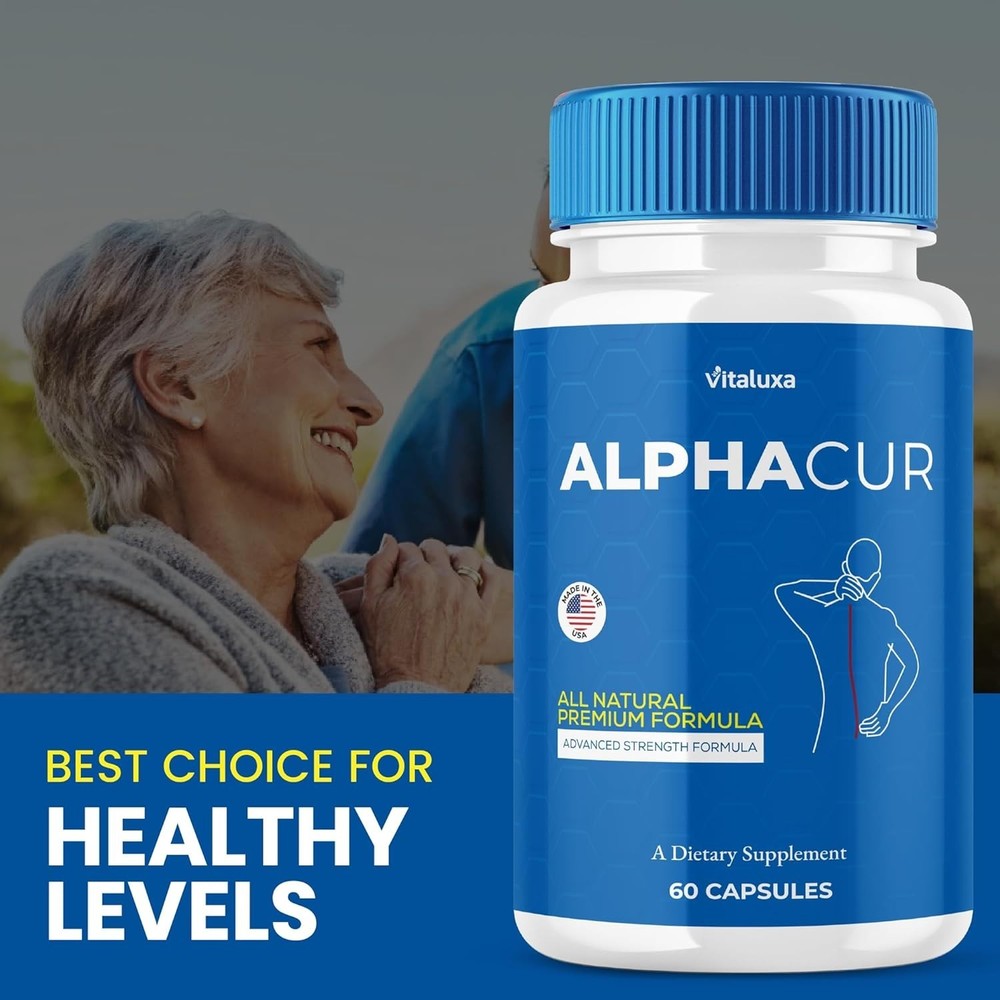 Alphacur Advanced Nerve Support Formula Maximum Strength Vitamin (60 Capsules)