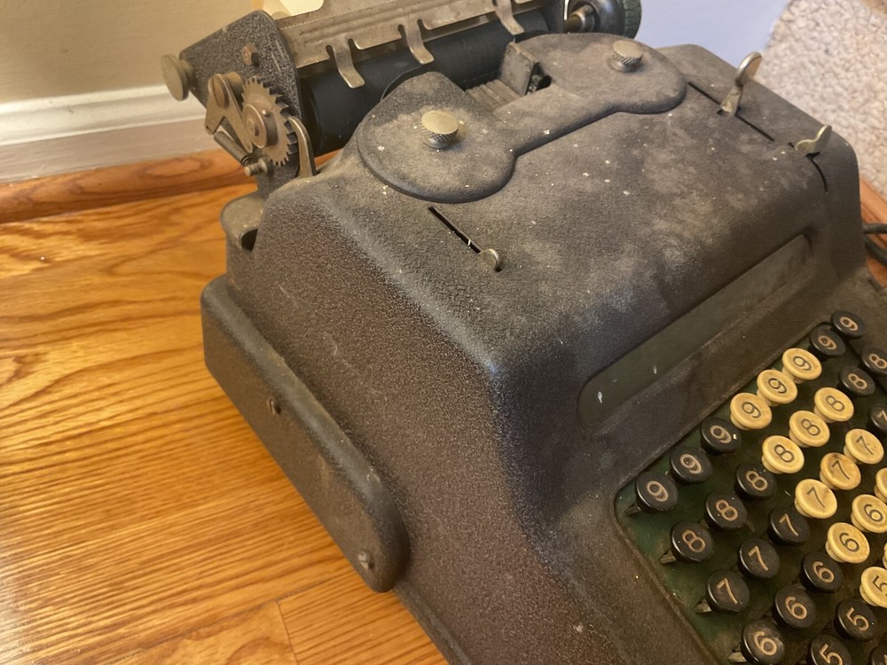 Allen & Wales Model E Adding Machine 1958 Tested Does Turn On