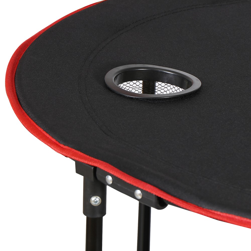 Folding Picnic Table Portable Camping Table Lightweight for Outdoor Beach Black