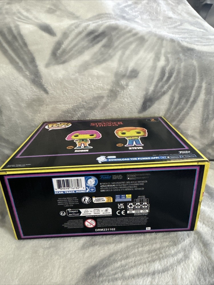 Funko Pop! Vinyl: Stranger Things - Robin & Steve 2-Pack (Black Light) - Target