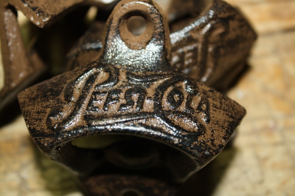 Cast Iron PEPSI COLA Wall Mounted Bottle Opener Nostalgic