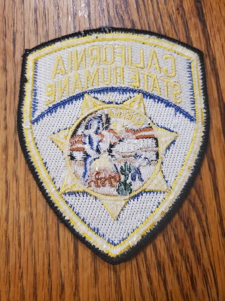 Vintage "CA Humane Police Patch"