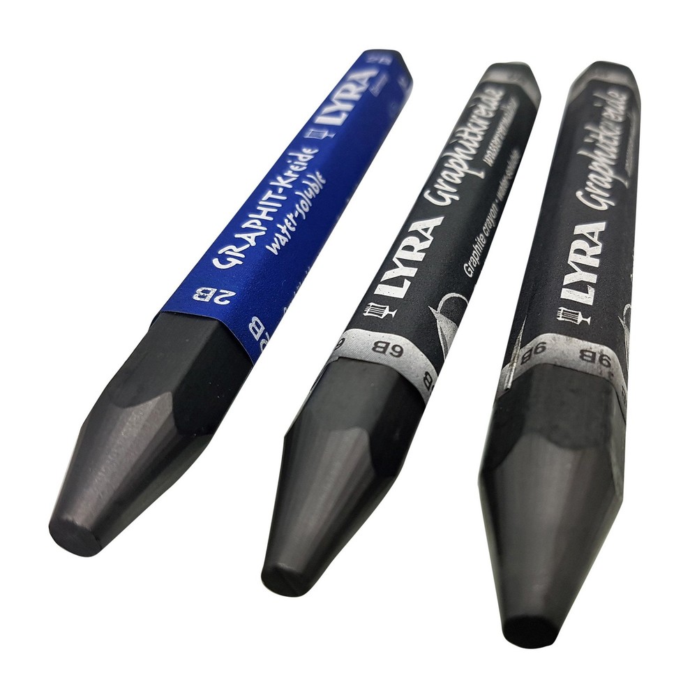 LYRA Graphite Stick, Assorted degree 3 Count (Pack of 1),