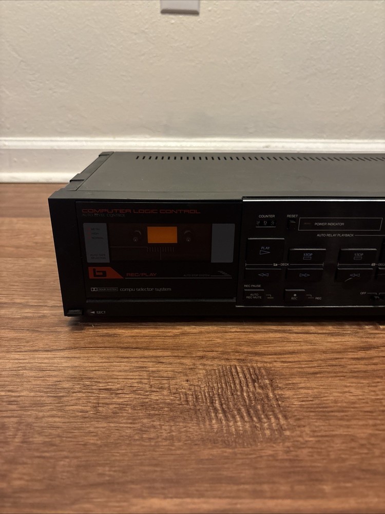 Sansui D-65BW stereo double cassette deck