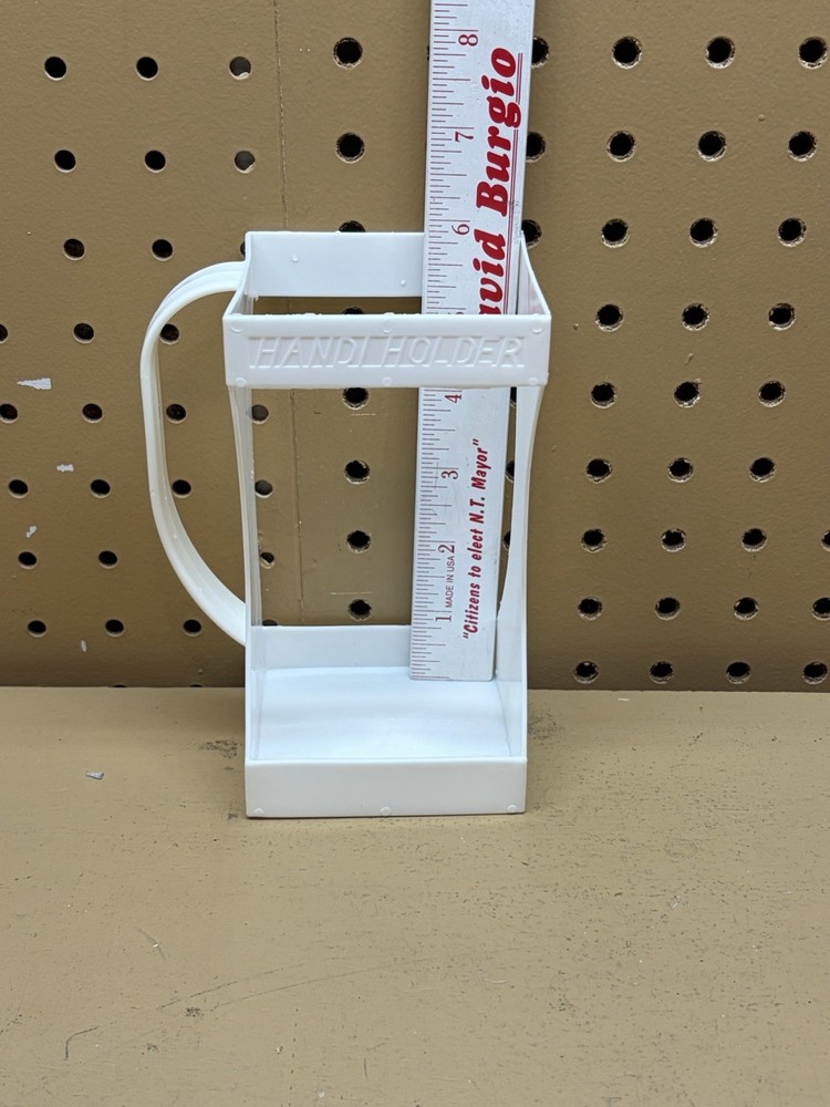 Vtg HANDI HOLDER Quart Carton Holder White
