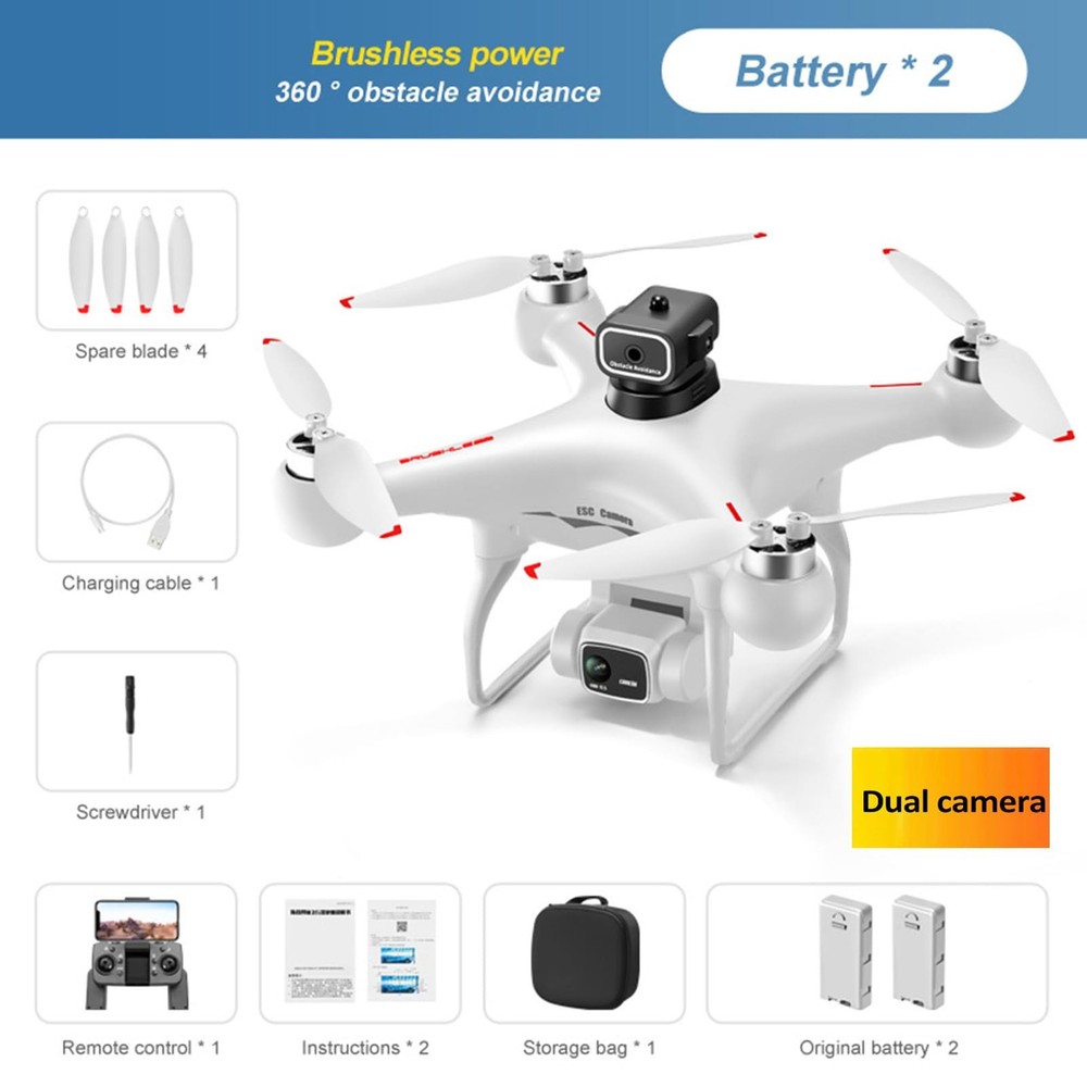 S116 Drone with 4K Camera for Adults, RC Quadcopter with Obstacle Avoidance, ...