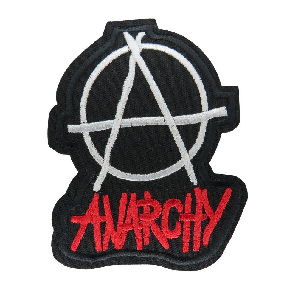 Anarchy patch iron on patch biker punk patch iron on