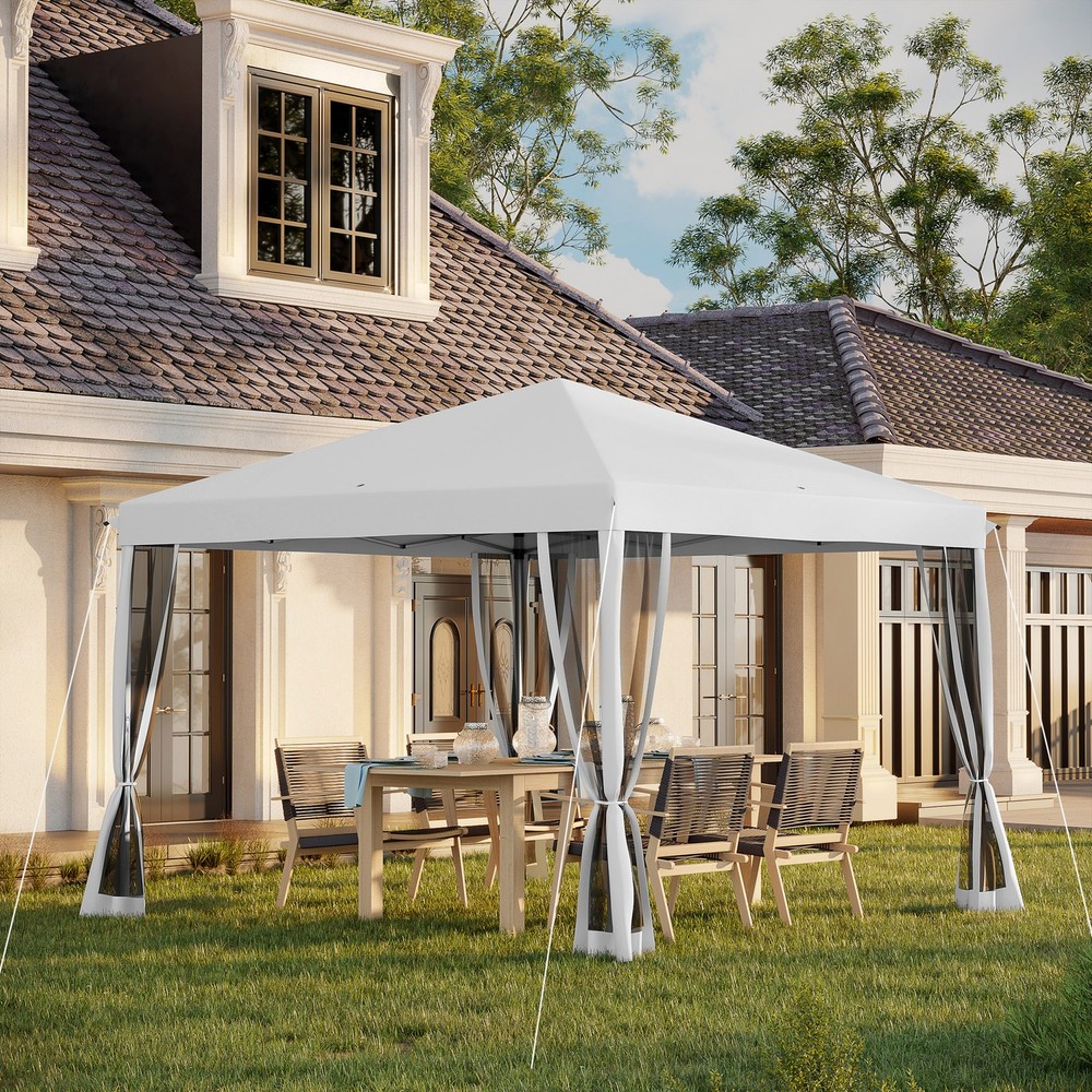 10' x 10' Pop Up Canopy Tent with Netting