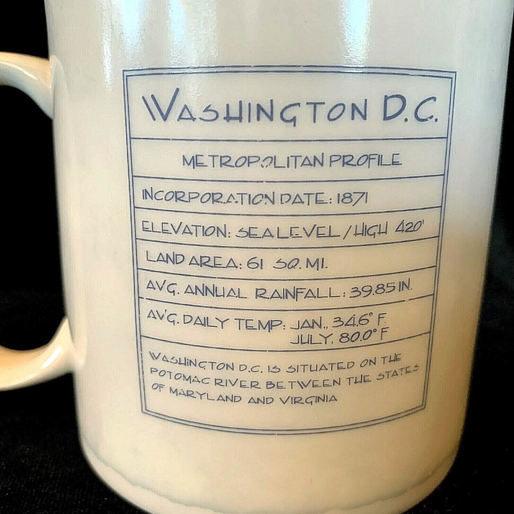 STARBUCKS Mug WASHINGTON D.C. 2006 18 Ounces