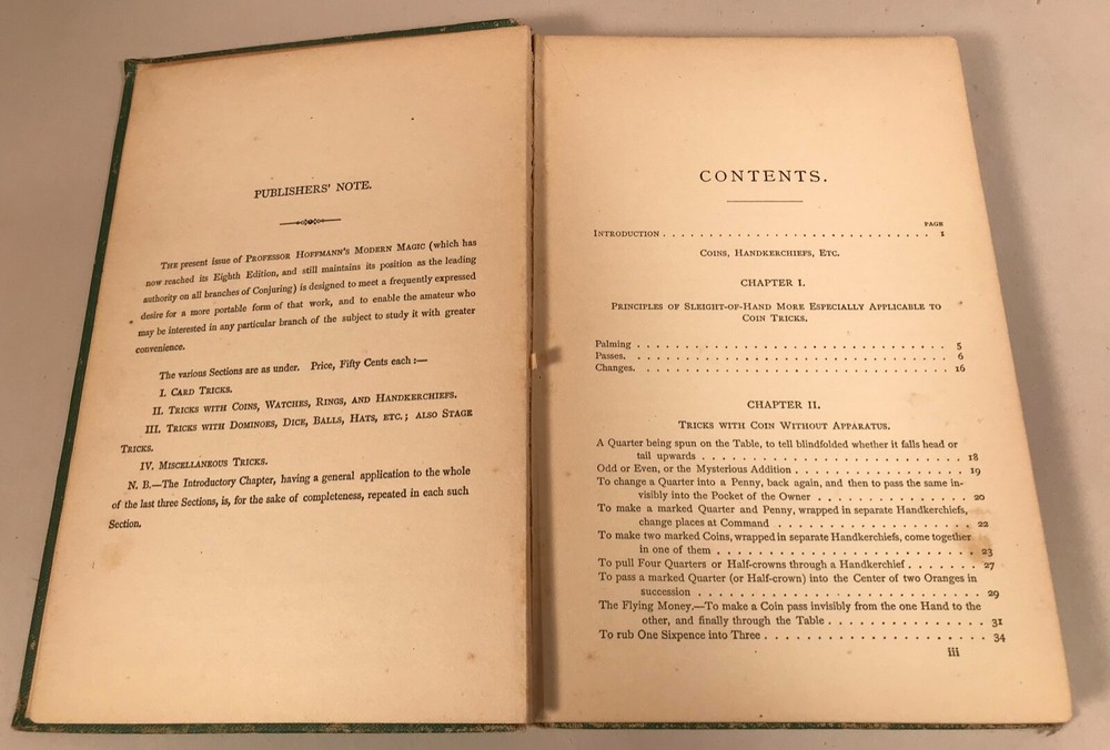 Hoffman’s Tricks with Watches, Rings, Etc. Hardbound