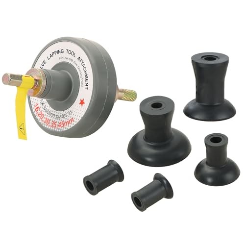 Valve Lapping Tool Kit | Valve Lapping Attachment Tool with 5 Suction Plates