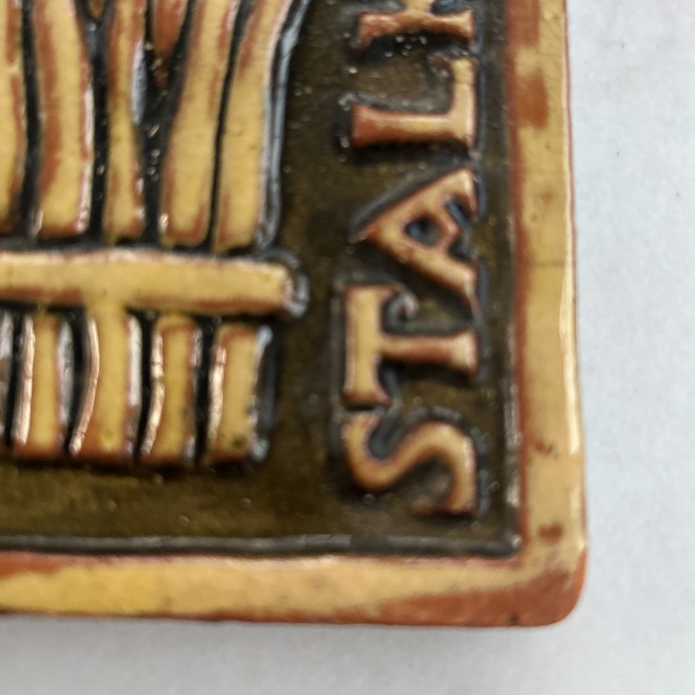 Vintage Mercer Tile Corn Design