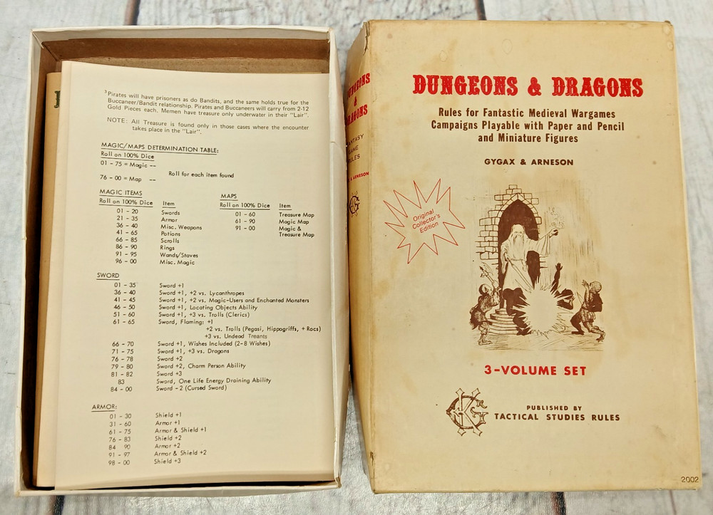 Dungeons & Dragons - Rules for Fantastic Medieval Wargames 3-Volume Set