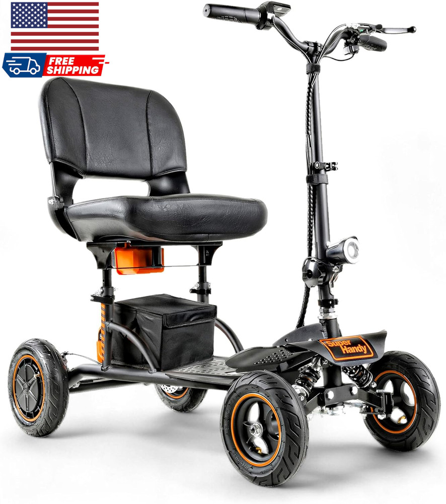 4 Wheel Mobility Scooter Lightweight Electric Foldable Compact Design 48V