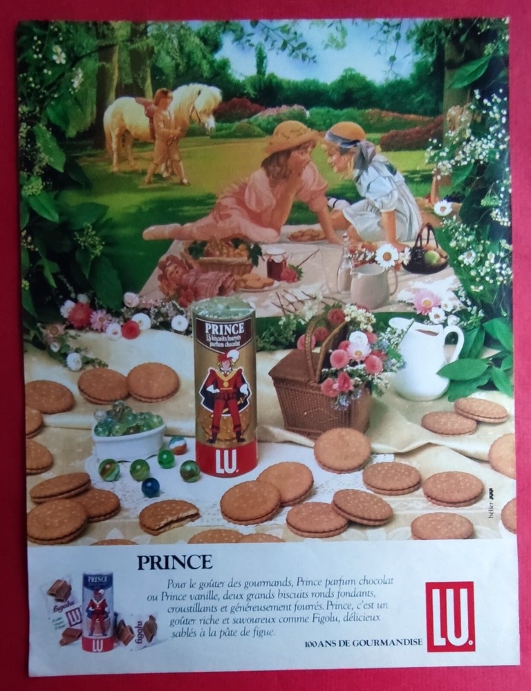 Press advertisement: Biscuit PRINCE de LU Lefèvre Useful 1982