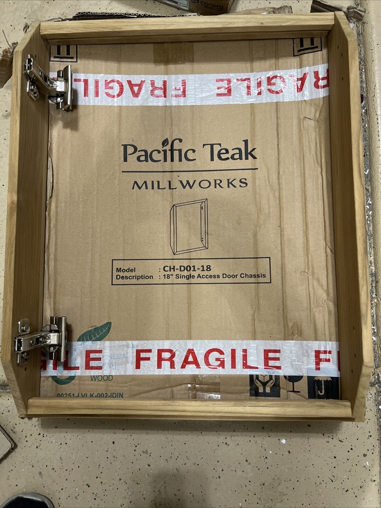 Pacific Teak Millworks CH-D01-18 18” Single Door Chassis.