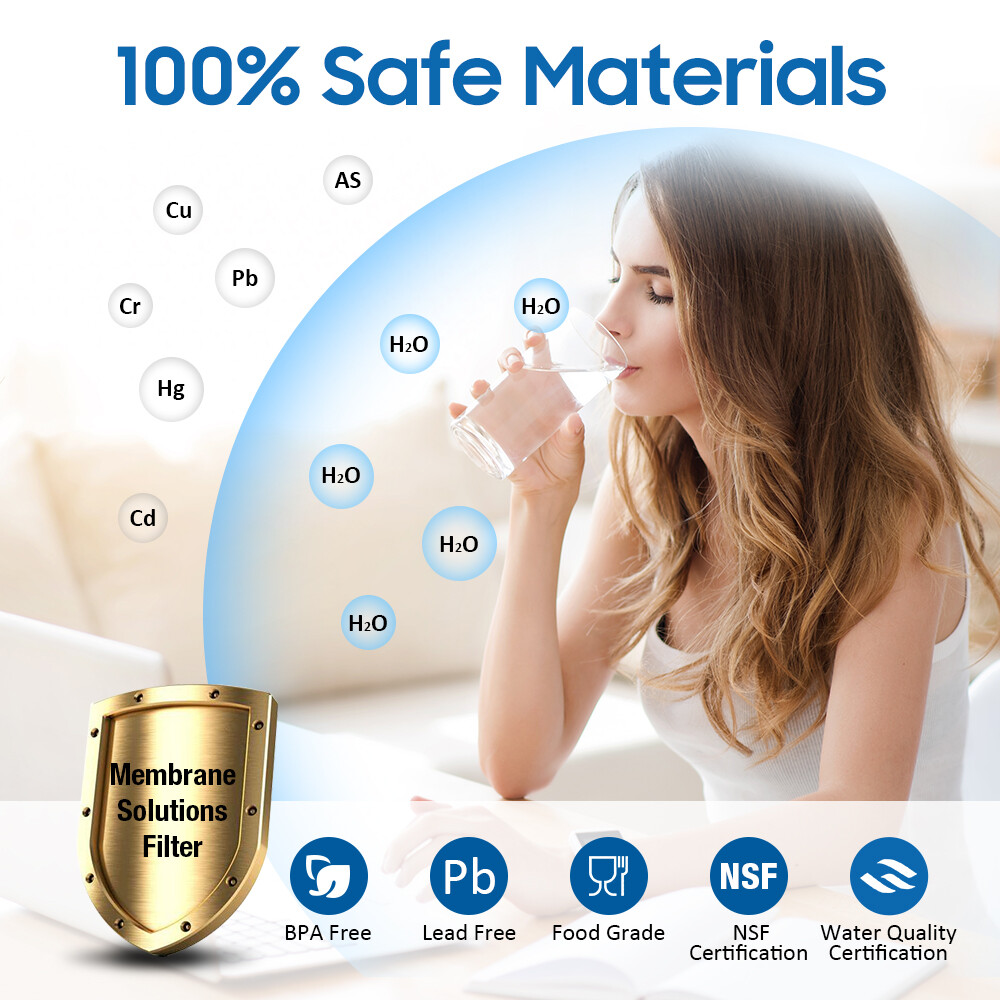 6 Pack 1/5/10/20/25/50 Micron 10"x2.5" Sediment Water Filter Whole House Replace