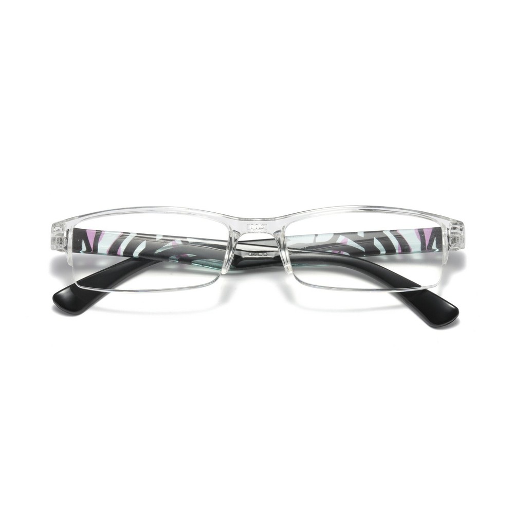 12PK Men Women Rectangle Half Frame Blue Light Blocking Reading Glasses Readers