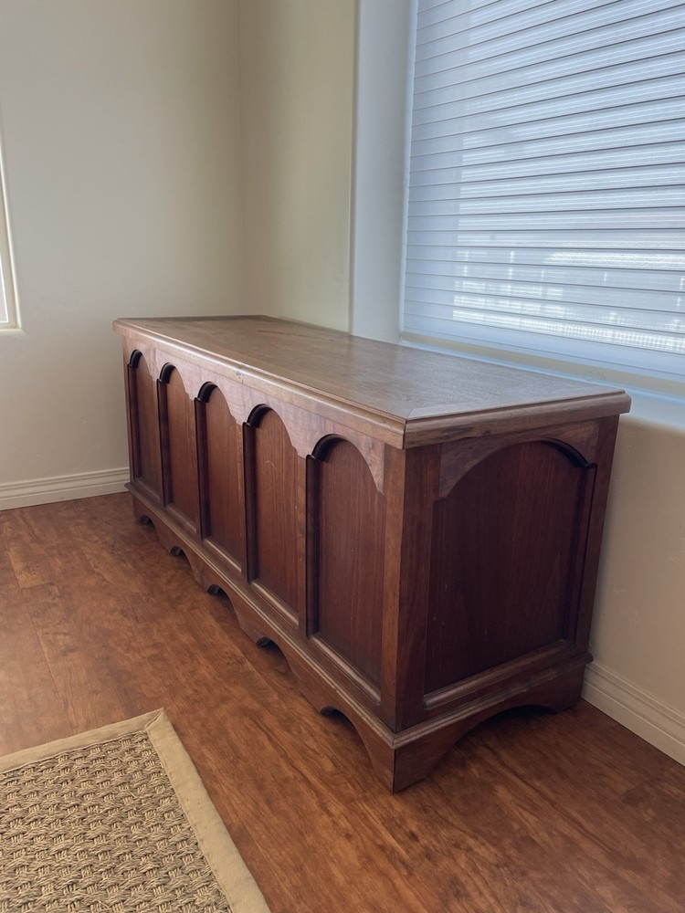 Antique Handcrafted Hope Chest, Walnut and Cedar Lined