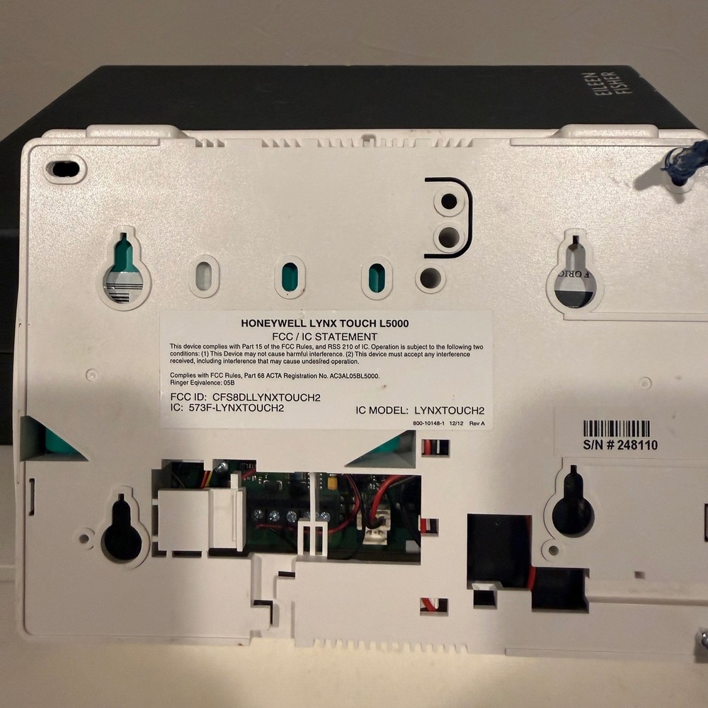 Honeywell LYNX Touch L5000 Home Security Alarm Control Panel White Good