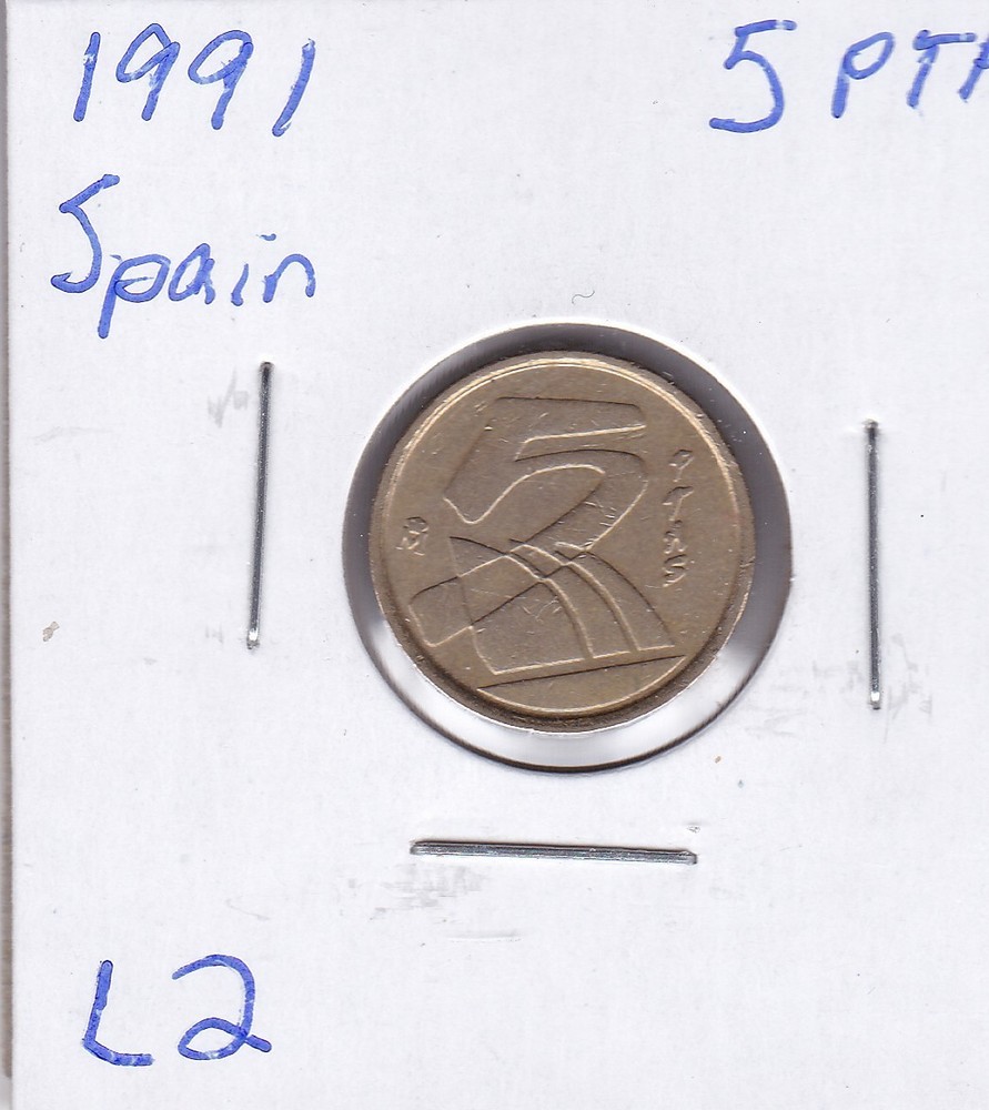 1991 Spain 5 Pesetas L2