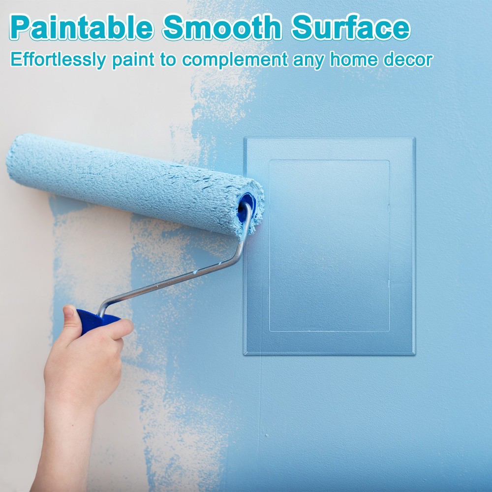 2-Pack Access Panel for Drywall, 7x5" Plastic Removable [Grey, Rectangle]