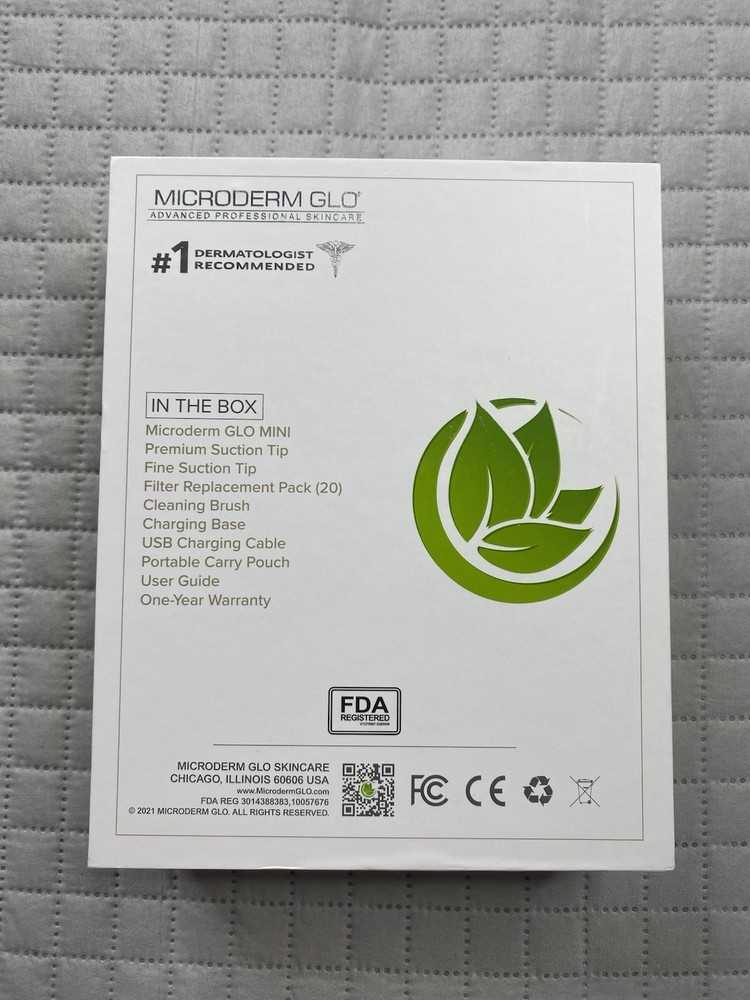 Microderm GLO Gray Mini Diamond Microdermabrasion Advanced Facial System
