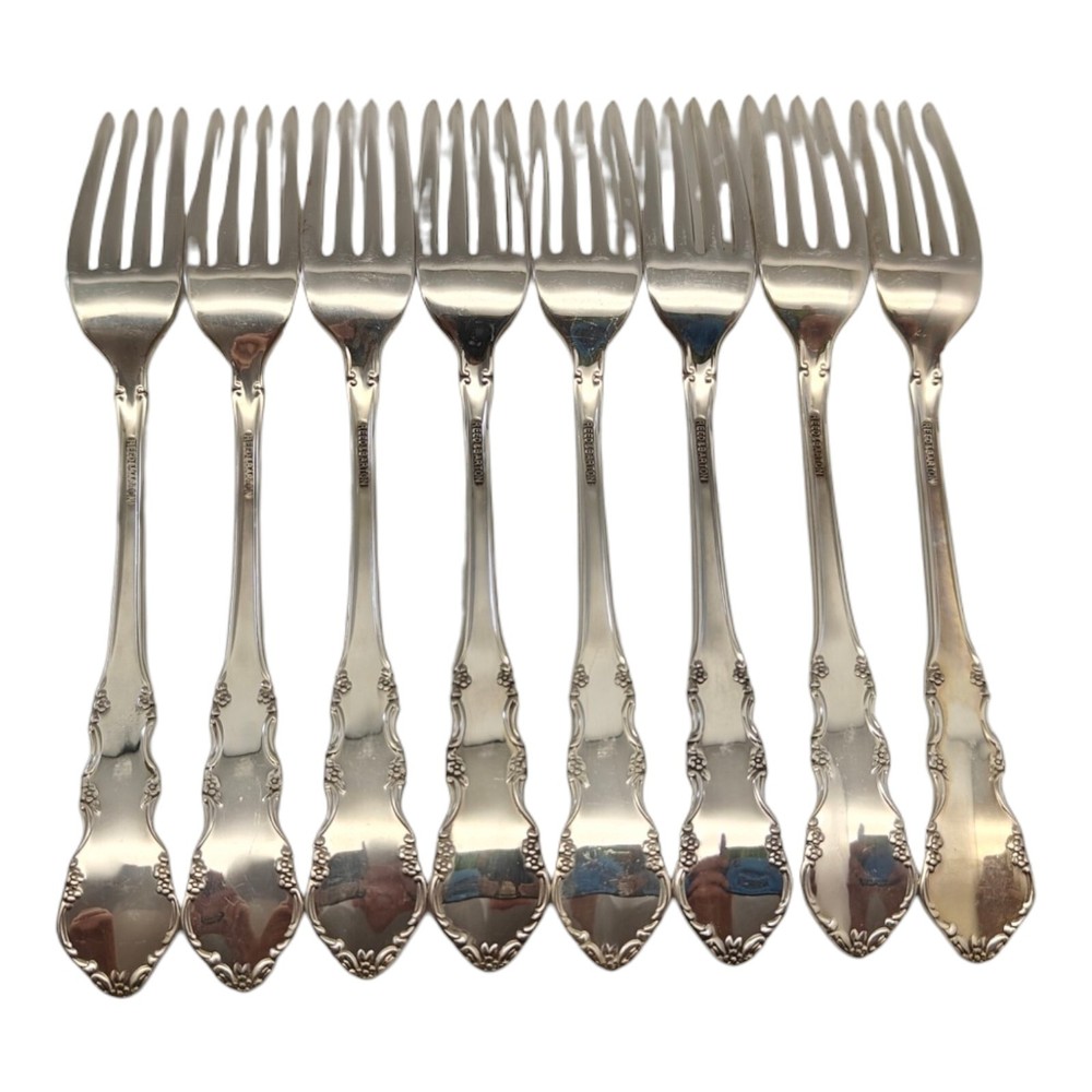 Reed & Barton Silverplate Set of 8 Long Forks