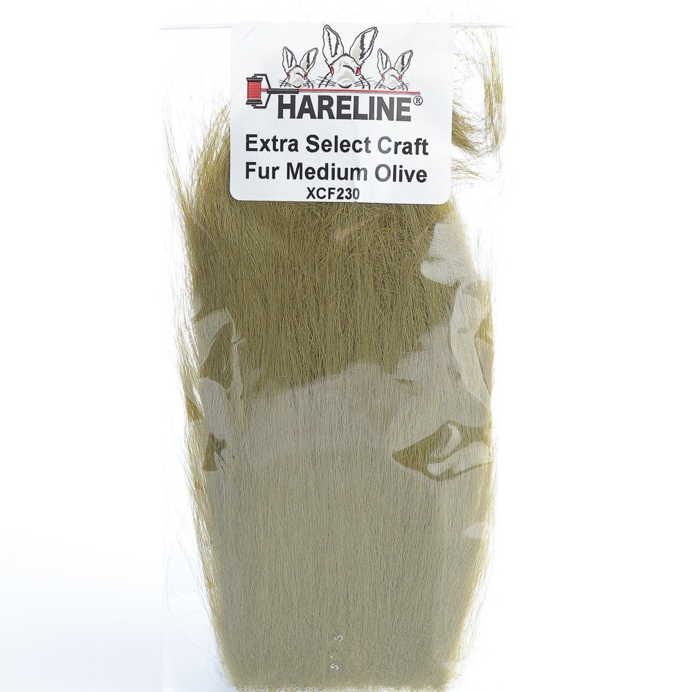 Hareline Extra Select Craft Fur - Medium Olive