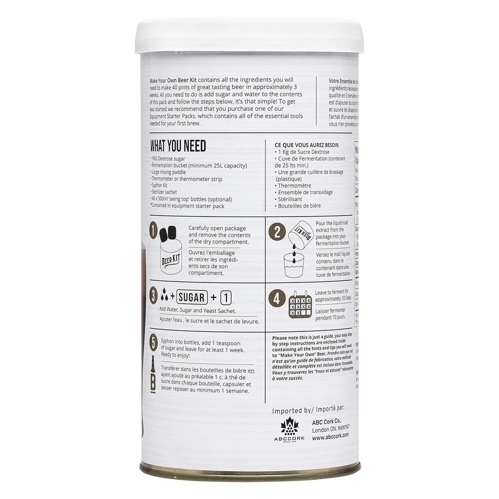 ABC Crafted Series Beer Making Kit | Beer Making Ingredients for Home Brewing...