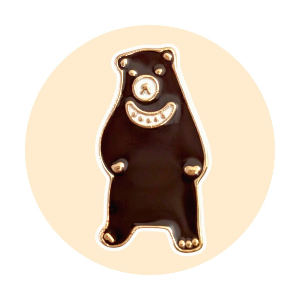Animal Enamel Pin: Brown Sun Bear