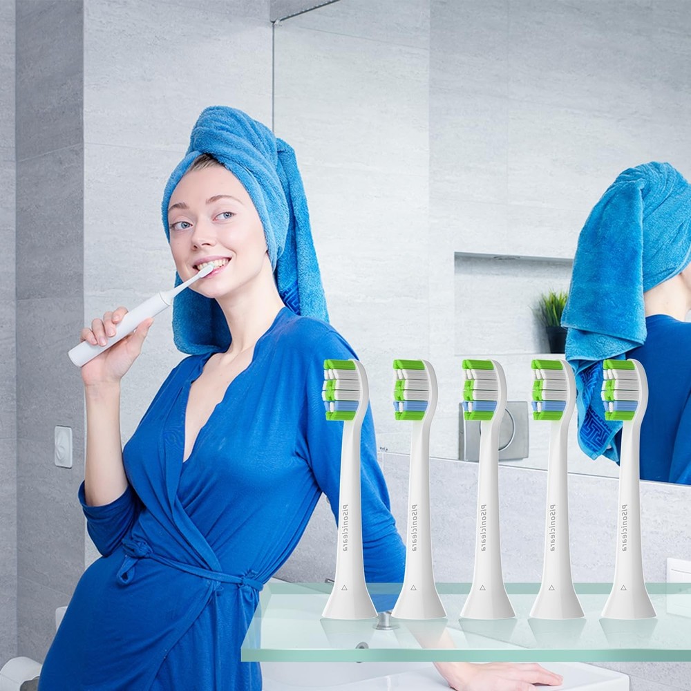 Pisonicleara Replacement Toothbrush Heads10-pc Compatible with Philips
