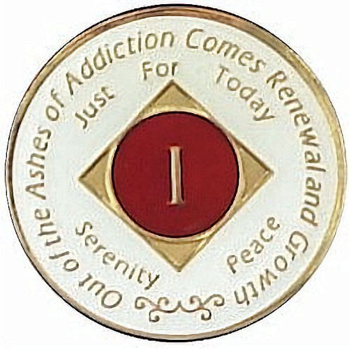 1 Year NA Anniversary Medallion - TRINAWHT