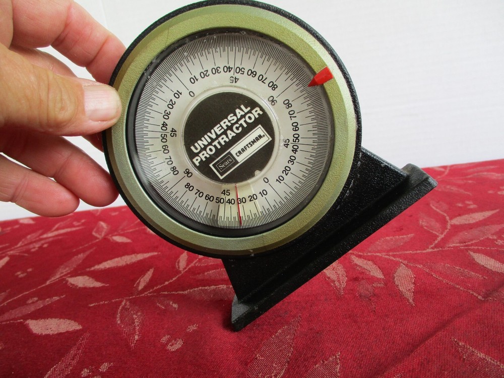 Vintage Sears Craftsman Magnetic Universal Protractor